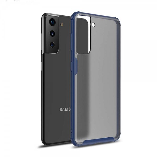 Samsung Galaxy S21 Deksel Frosted Bakside Blå