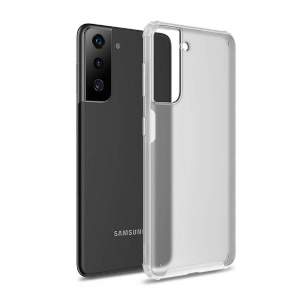 Samsung Galaxy S21 Deksel Frosted Bakside Hvit