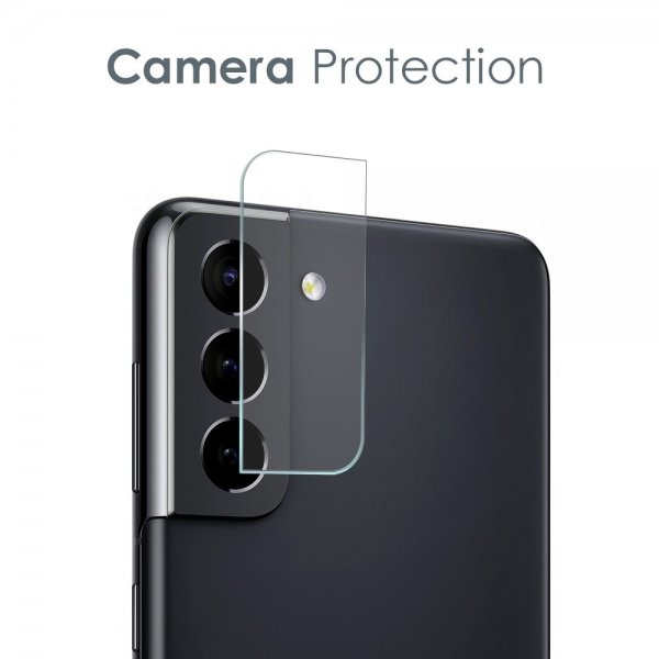 Samsung Galaxy S21 Deksel med Skjermbeskytter og Kamerabeskytter 3-i-1