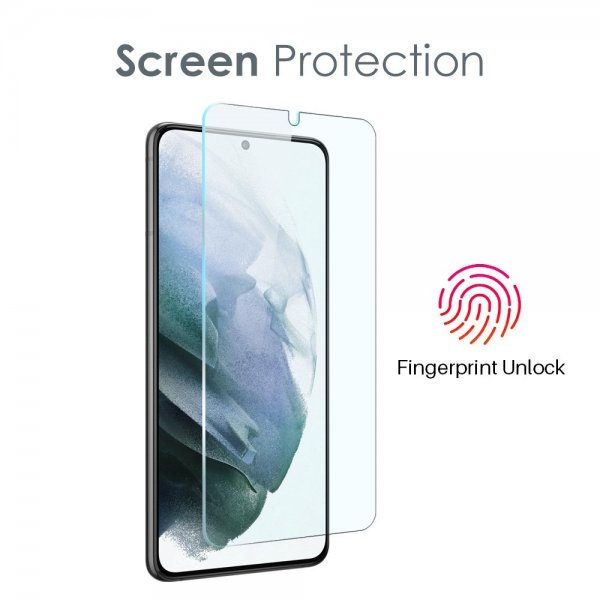 Samsung Galaxy S21 Deksel med Skjermbeskytter og Kamerabeskytter 3-i-1