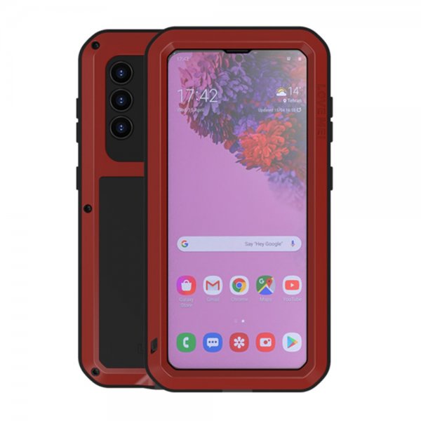 Samsung Galaxy S21 Deksel Powerful Case Rød