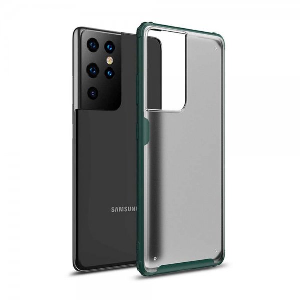 Samsung Galaxy S21 Ultra Deksel Frosted Bakside Grønn