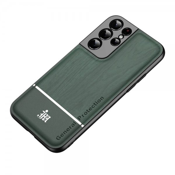 Samsung Galaxy S21 Ultra Deksel Tretekstur Grønn