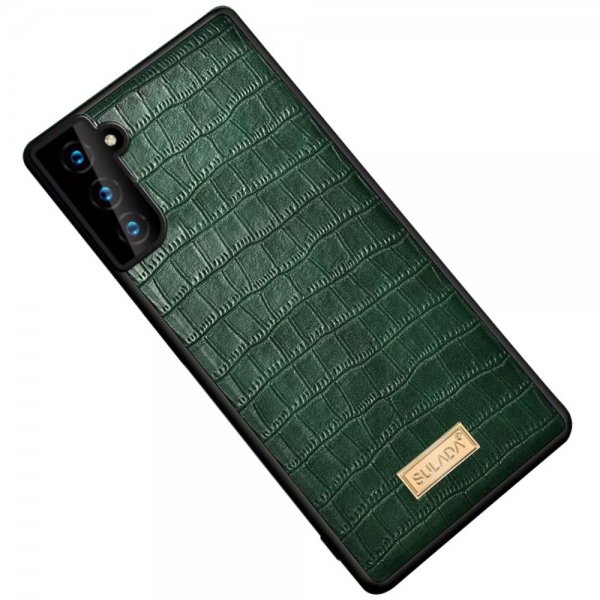 Samsung Galaxy S22 Plus Deksel Krokodillemønster Grønn