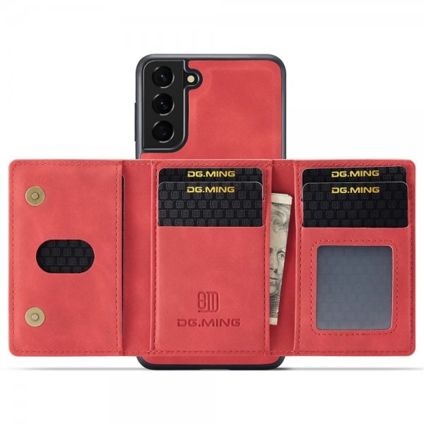 Samsung Galaxy S22 Plus Deksel M2 Series Avtakbart Kortholder Rød