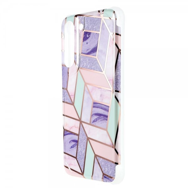 Samsung Galaxy S22 Plus Deksel Marmor Lilla