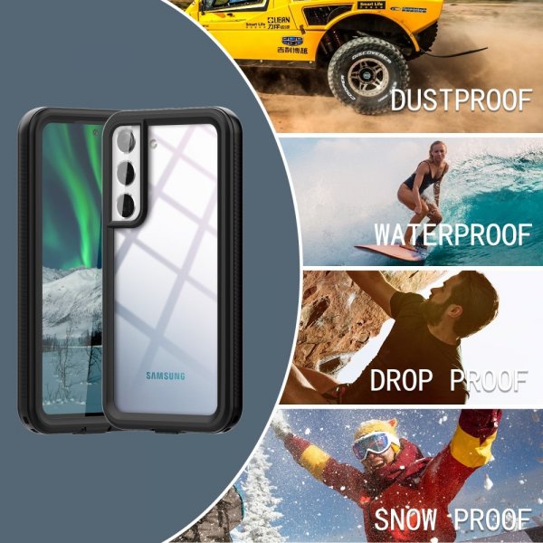 Samsung Galaxy S22 Deksel Vanntett IP68 Svart