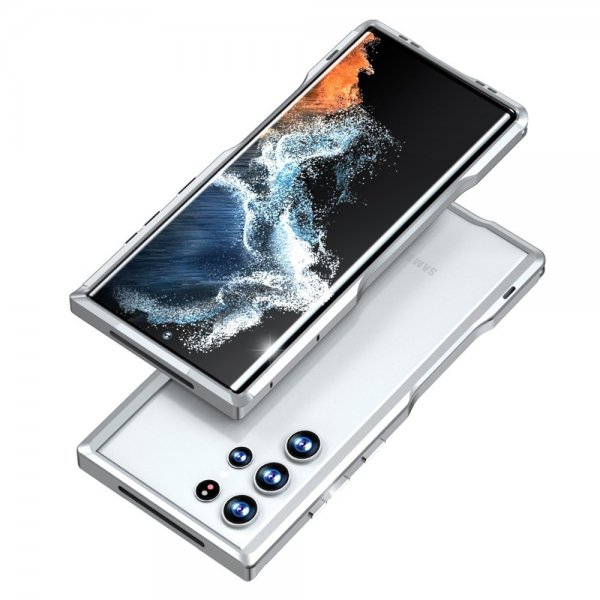 Samsung Galaxy S22 Ultra Deksel Metal Frame Sølv