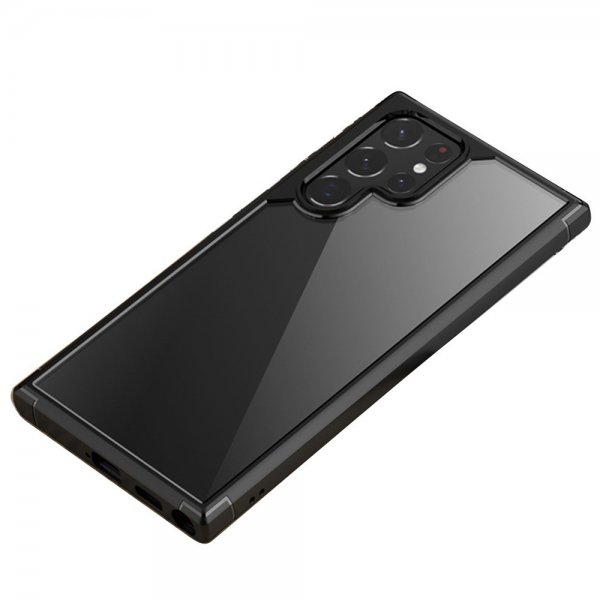 Samsung Galaxy S22 Ultra Deksel Gjennomsiktig Bakside Svart