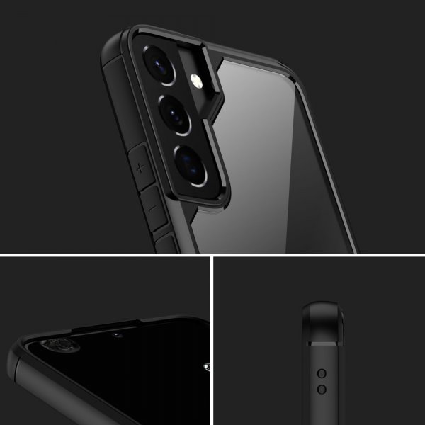 Samsung Galaxy S22 Ultra Deksel Gjennomsiktig Bakside Svart