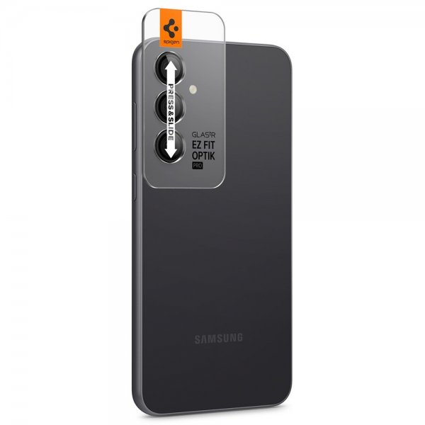 Samsung Galaxy S23 FE Kamerabeskytter Glas.tR EZ Fit Optik Pro 2-pakning Svart