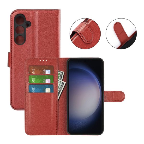 Samsung Galaxy S23 FE Etui med Stativ Brun