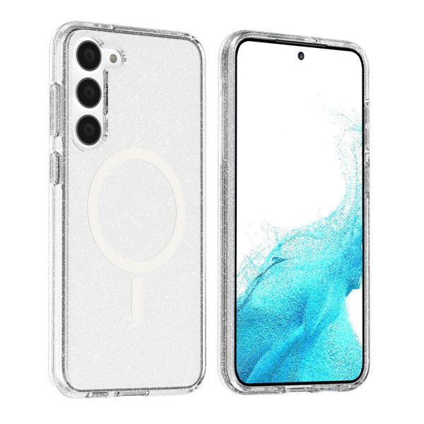 Samsung Galaxy S23 Plus Deksel Glitter MagSafe Transparent