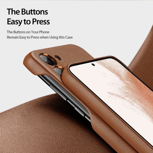 Samsung Galaxy S23 Plus Deksel Grit Series Brun