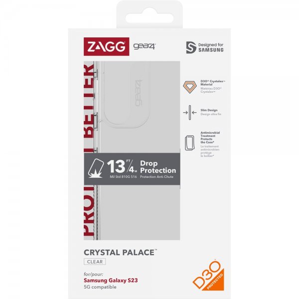 Samsung Galaxy S23 Deksel Crystal Palace Transparent