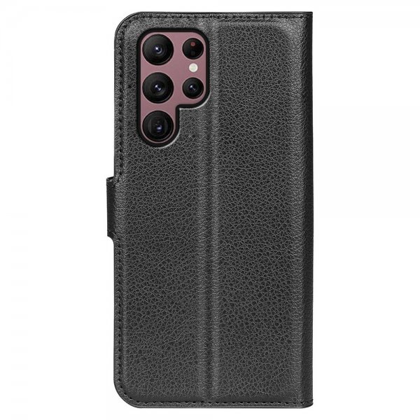 Samsung Galaxy S23 Ultra Etui Litchi Raven Black