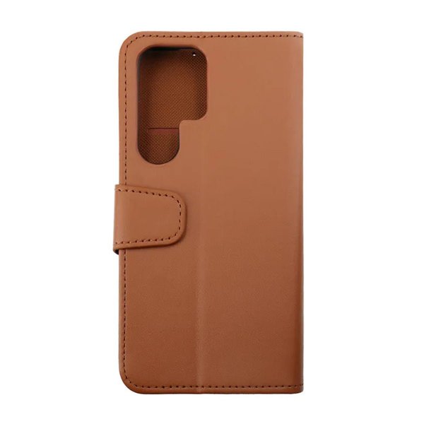 Samsung Galaxy S23 Ultra Etui Utbrettbar Kortlomme Brun