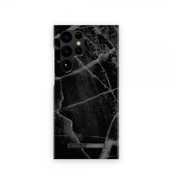 Samsung Galaxy S23 Ultra Deksel Fashion Case Black Thunder Marble