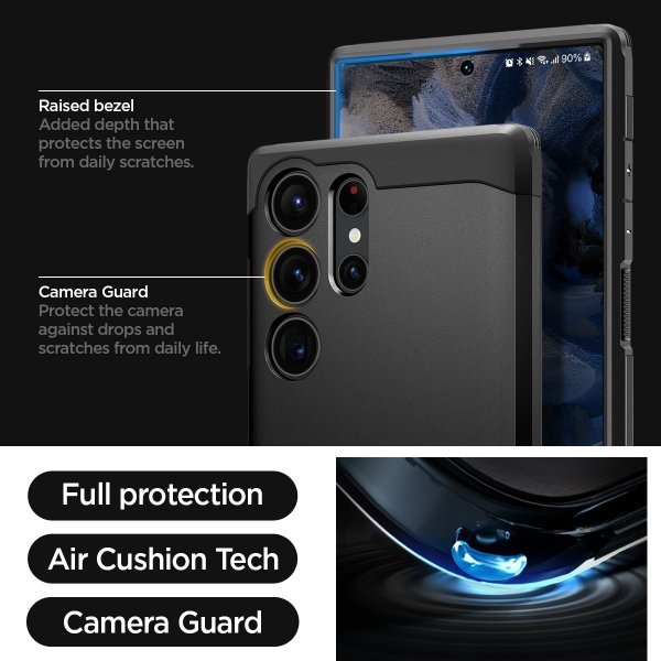 Samsung Galaxy S23 Ultra Deksel Tough Armor Svart