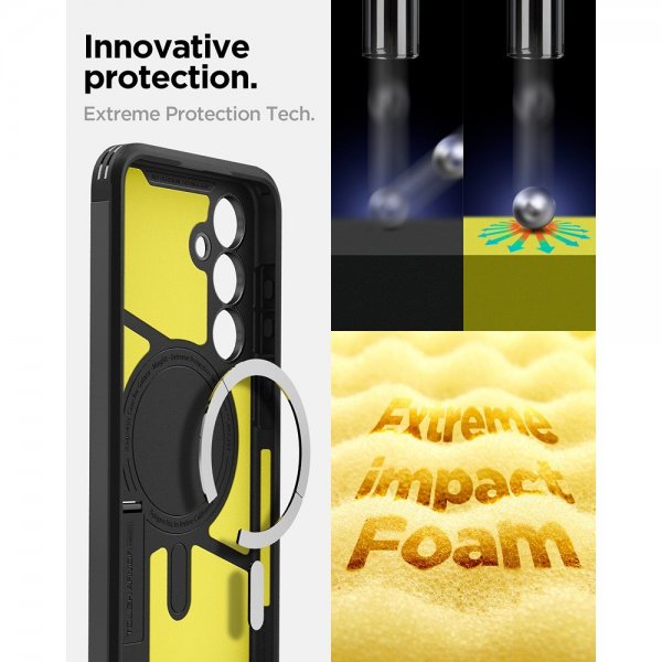 Samsung Galaxy S24 FE Deksel Tough Armor MagFit Svart