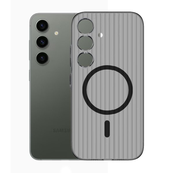 Samsung Galaxy S24 Deksel Korrugerte MagSafe Svart
