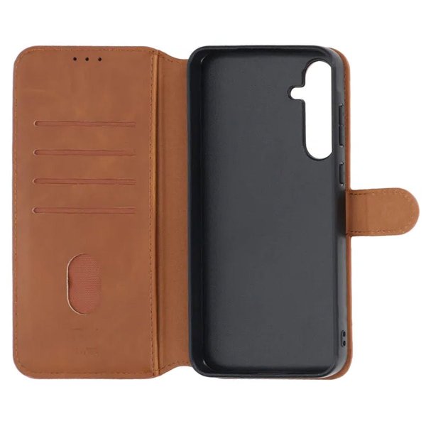 Samsung Galaxy S24 Etui Detachable Wallet Case Brun