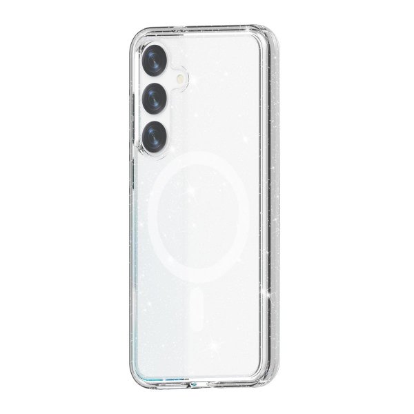 Samsung Galaxy S24 Plus Deksel Glitter MagSafe Transparent