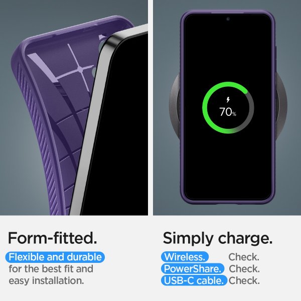 Samsung Galaxy S24 Deksel Liquid Air Deep Purple