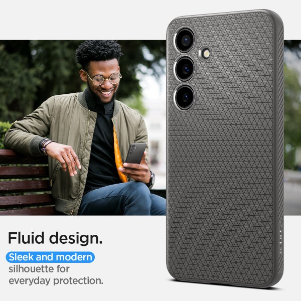 Samsung Galaxy S24 Deksel Liquid Air Marble Grey