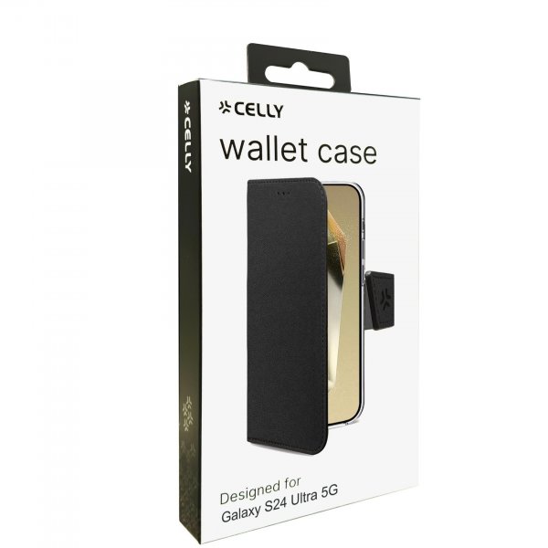 Samsung Galaxy S24 Ultra Etui Wally Wallet Case Svart