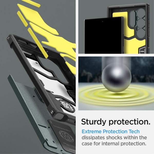 Samsung Galaxy S24 Ultra Deksel Tough Armor Abyss Green