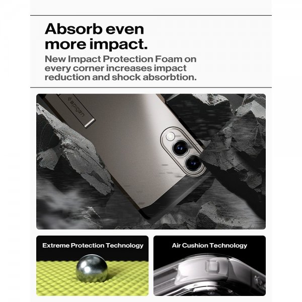 Samsung Galaxy S25 Edge Deksel Tough Armor MagFit Gunmetal