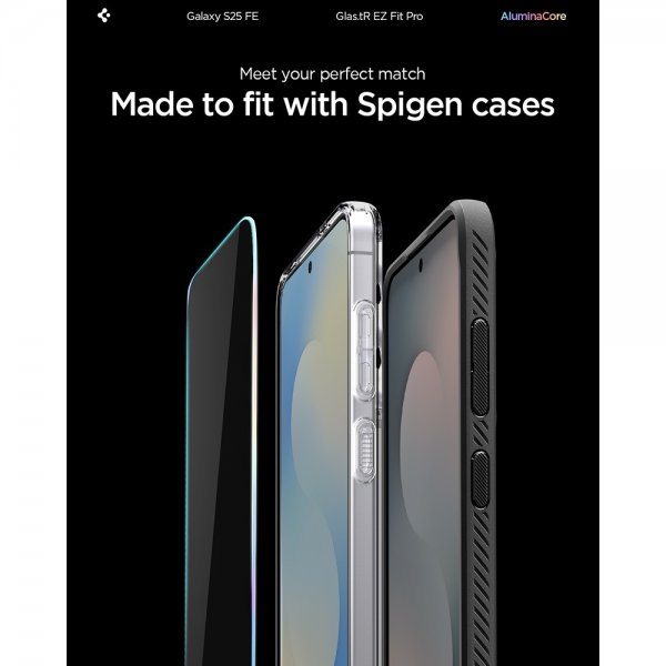 Samsung Galaxy S25 FE Skjermbeskytter GLAS.tR EZ Fit Pro 2-pakning