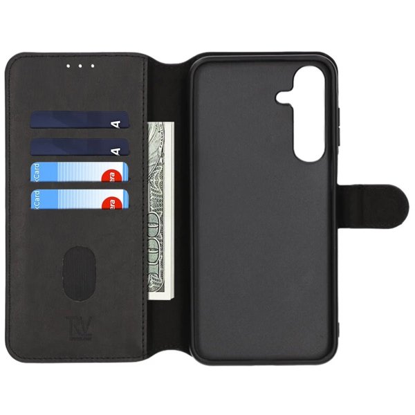 Samsung Galaxy S25 Plus Etui Detachable Wallet Case Svart