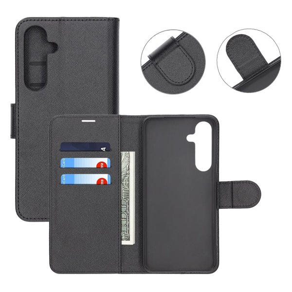 Samsung Galaxy S25 Plus Etui 3 Kortlomme Svart