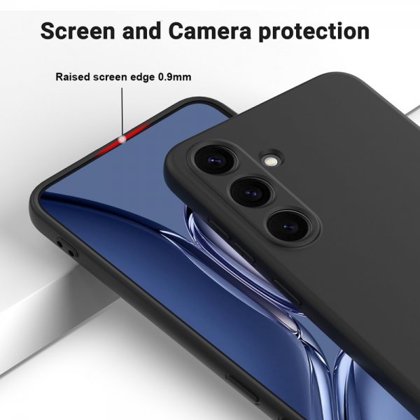 Samsung Galaxy S25 Plus Deksel med Stropp Silikon Svart