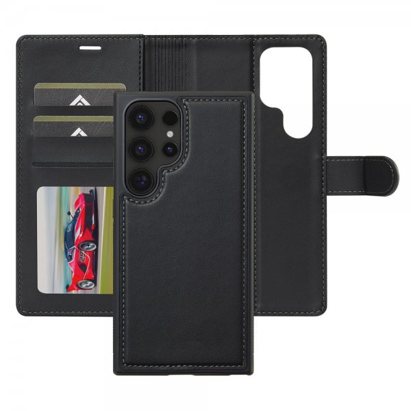 Samsung Galaxy S25 Ultra Etui med avtakbart MagSafe-deksel Raven Black
