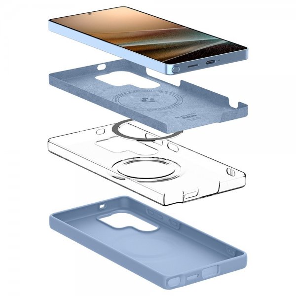 Samsung Galaxy S25 Ultra Deksel Silicone Fit MagFit Sapphire Blue