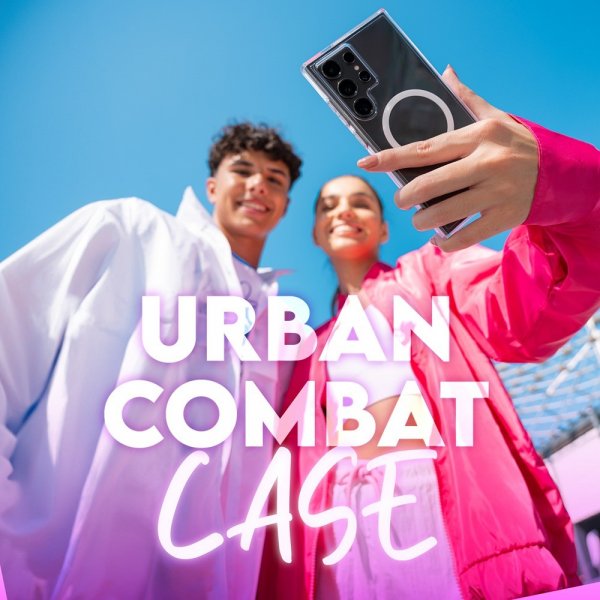 Samsung Galaxy S25 Ultra Deksel Urban Combat MagSafe Hvit