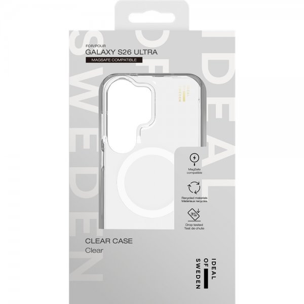 Samsung Galaxy S26 Ultra Deksel Clear Case MagSafe Transparent