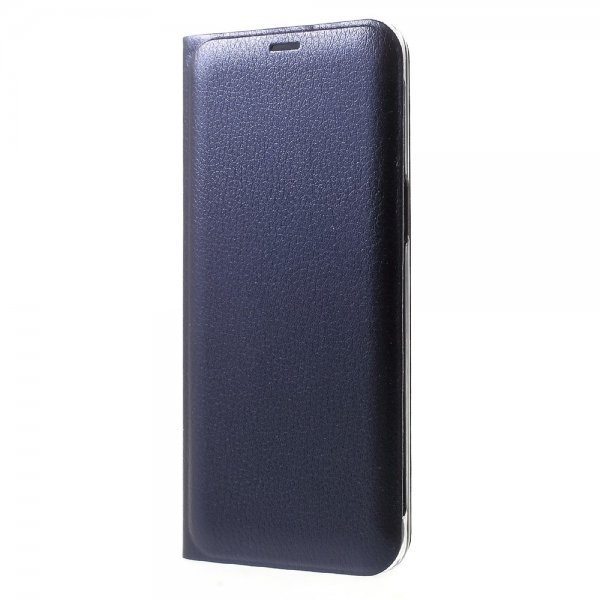 Samsung Galaxy S8 Etui Kortficka PU-skinn Slim MörkBlå