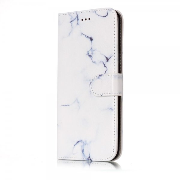 Samsung Galaxy S8 Plånboksetui Motiv Hvit Marmor