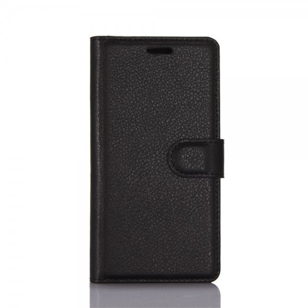 Samsung Galaxy S8 Plus Etui Litchi Svart