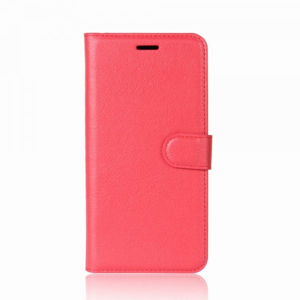 Samsung Galaxy S9 Plånboksetui PU-skinn Litchi Rød