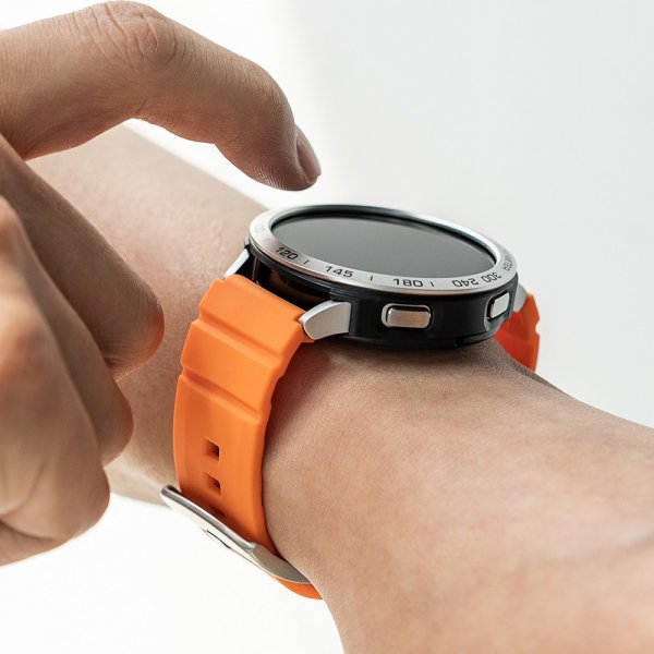 Samsung Galaxy Watch 20mm Armbånd Rubber One Bold Band Oransje