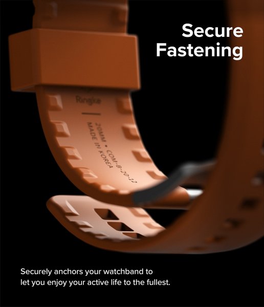 Samsung Galaxy Watch 20mm Armbånd Rubber One Bold Band Oransje