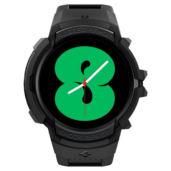 Samsung Galaxy Watch 4/5 40mm Deksel Armbånd Rugged Armor Pro Svart