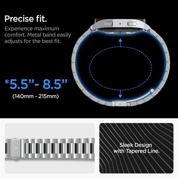 Samsung Galaxy Watch 6 44mm Armbånd Modern Fit 316L Sølv