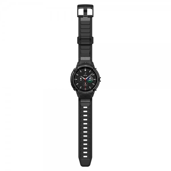 Samsung Galaxy Watch 6 Classic 47mm Deksel Armbånd Rugged Armor Pro Svart