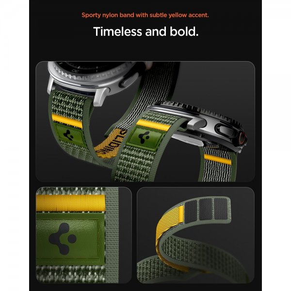 Samsung Galaxy Watch 8 40/44mm/Classic 46mm Armbånd Athlex Air Active Green